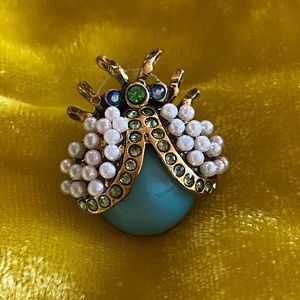*like new* ModCloth jeweled beetle earrings
